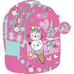 43 CM BACKPACK 3 CASES ICE CREAM