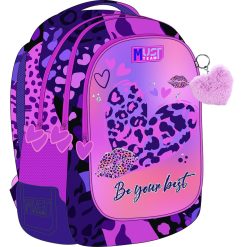 43 CM BACKPACK 3 CASES HEART PRINT