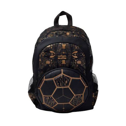 Backpack Medium Black Gold Foot Smiggle