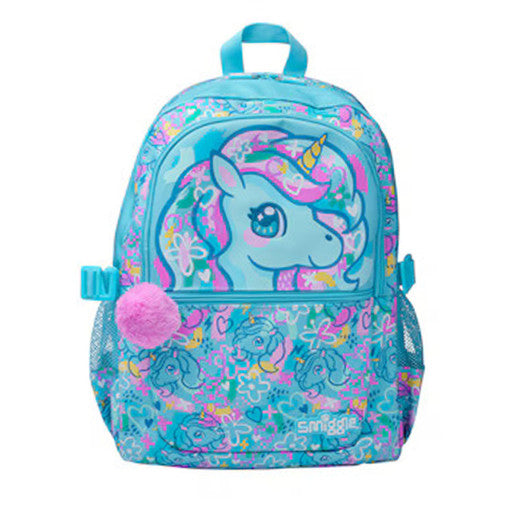 Backpack Medium Cyan Unicorn Smiggle