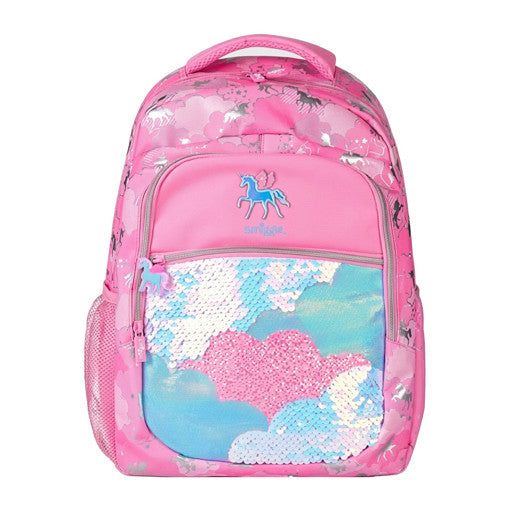 Backpack Medium Glitter Pink Unicorn Smiggle