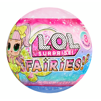 LOL Surprise Fairies toy ball with colorful design and character on a white background