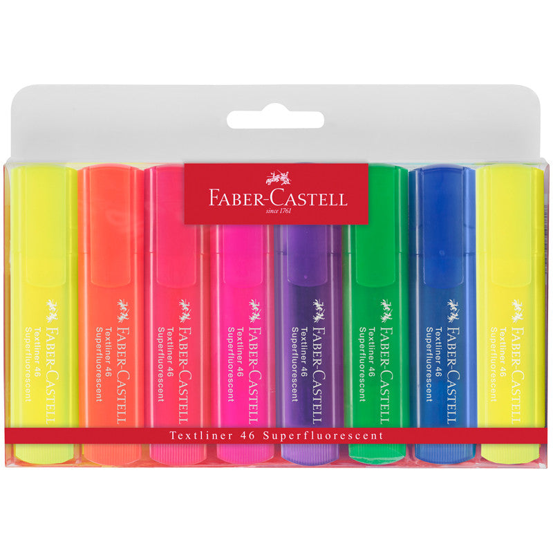 Fluorescent Highlighter Pack x8