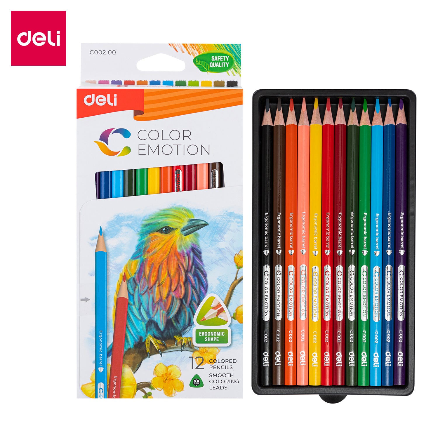 Deli Colored Pencils 12 Col
