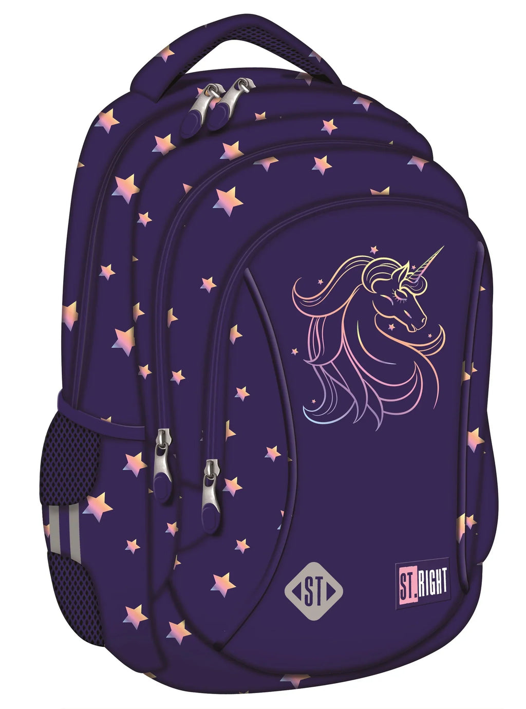 Unicorn Glow 3 compartment Backpack BP26 39x27x17 cm