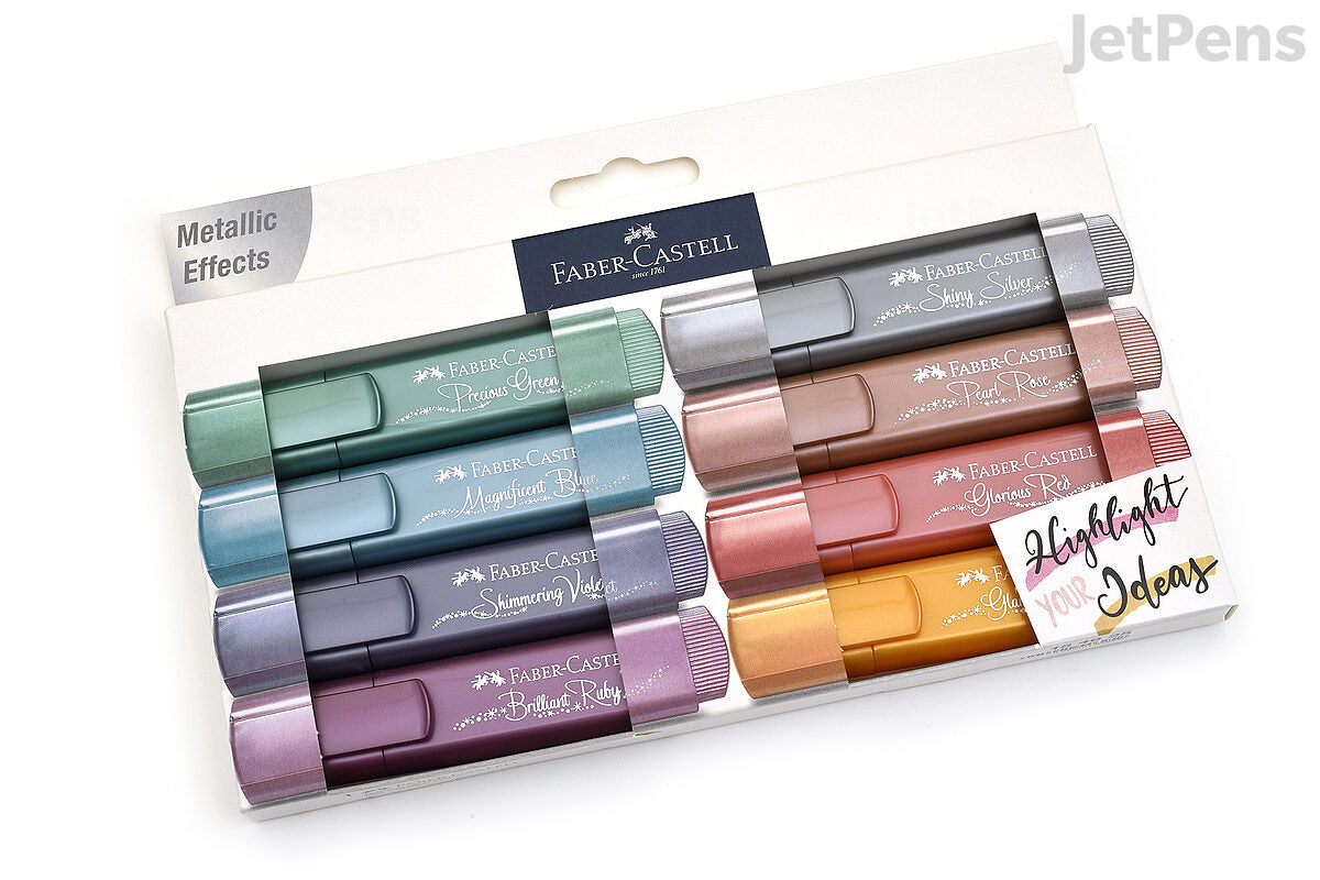 Metallic Highlighter Pack x8
