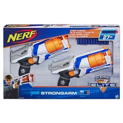 NERF ELITE  - PACK of 2 BLASTERS STRONGARM