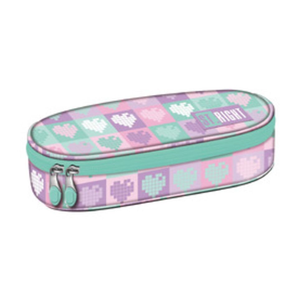 Candy Hearts 1 compartment pencil case