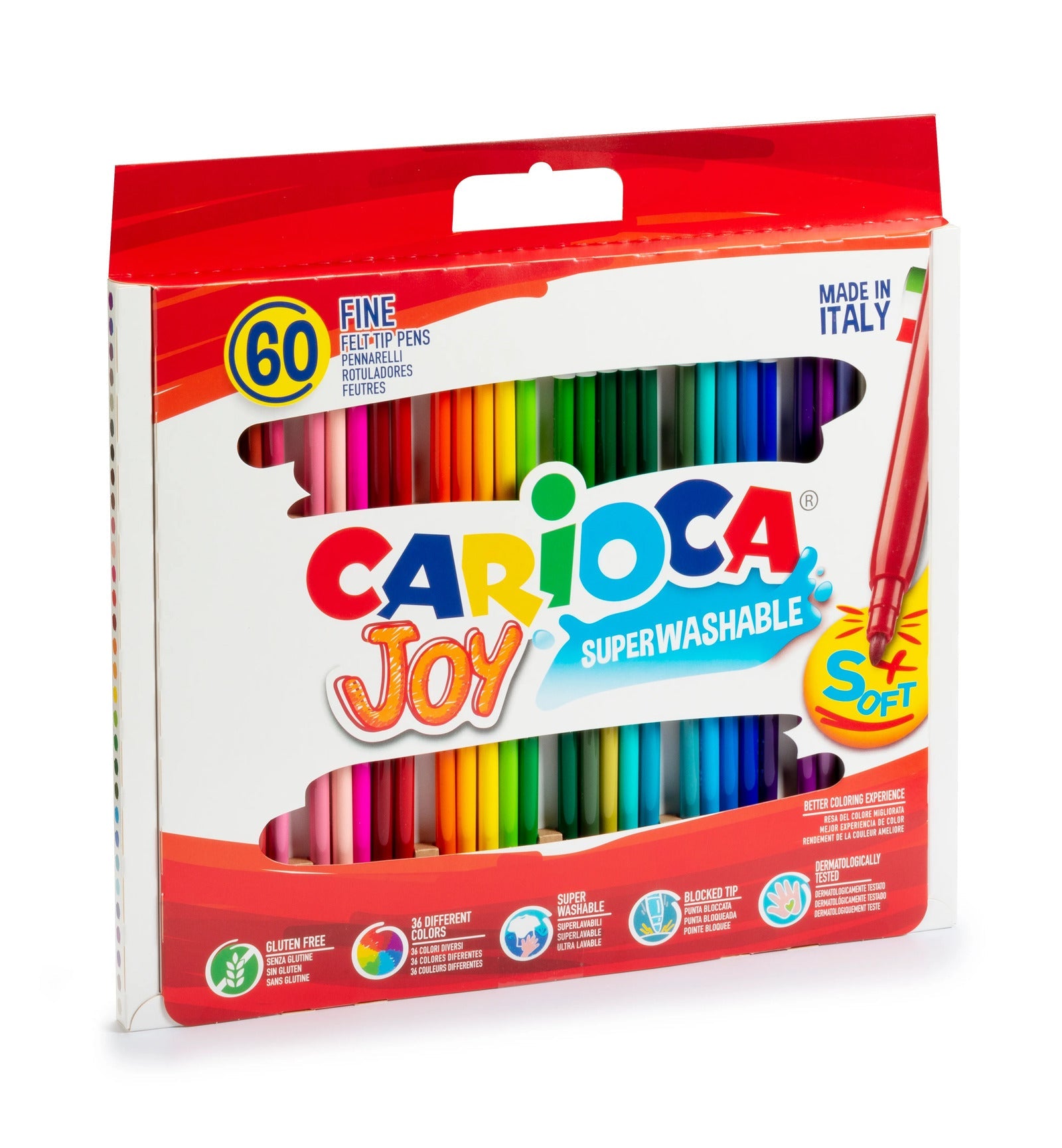 CARIOCA Joy Felt Tip Pens Set of 60
