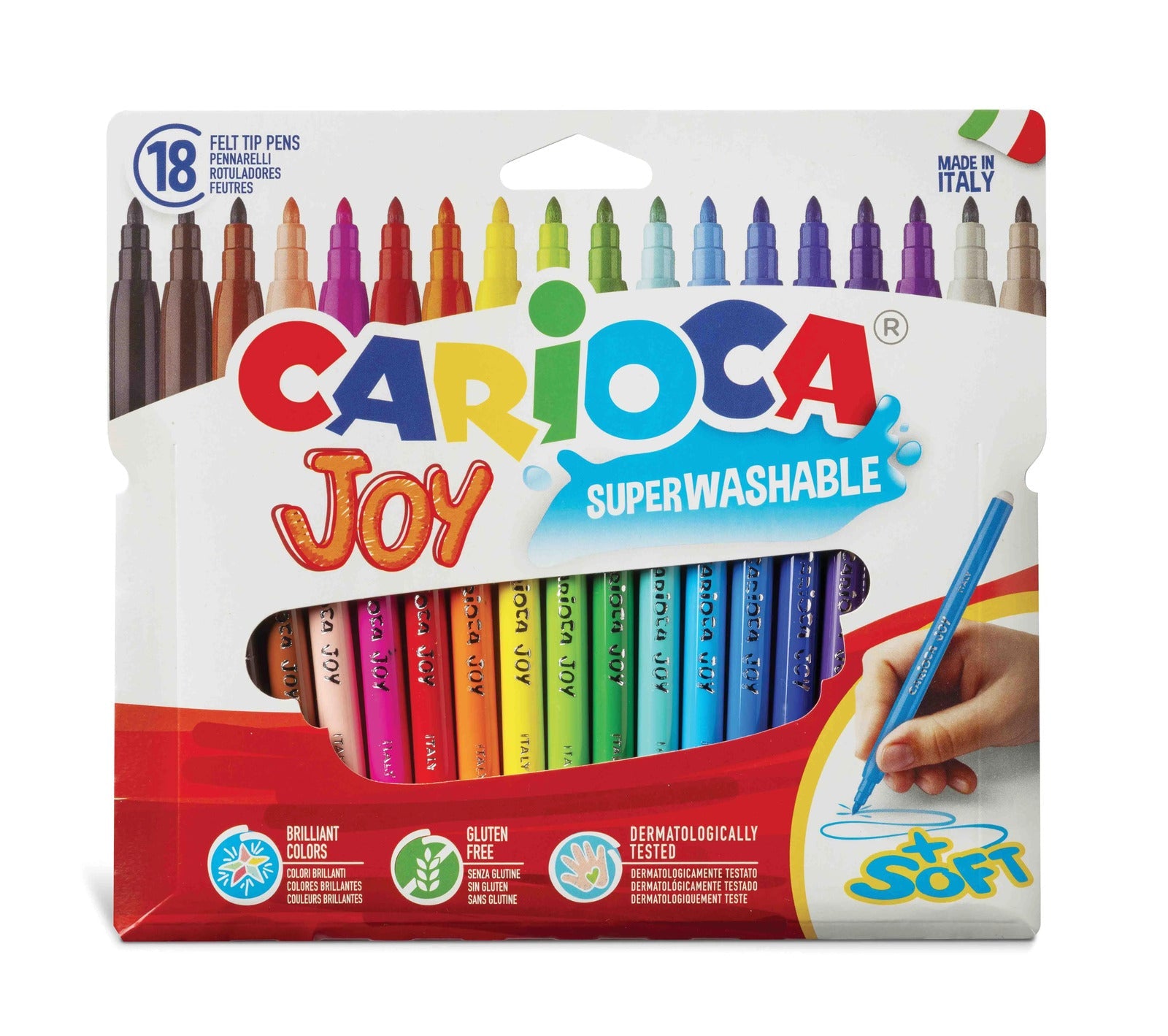 CARIOCA Joy Felt Tip Pens Set of 18