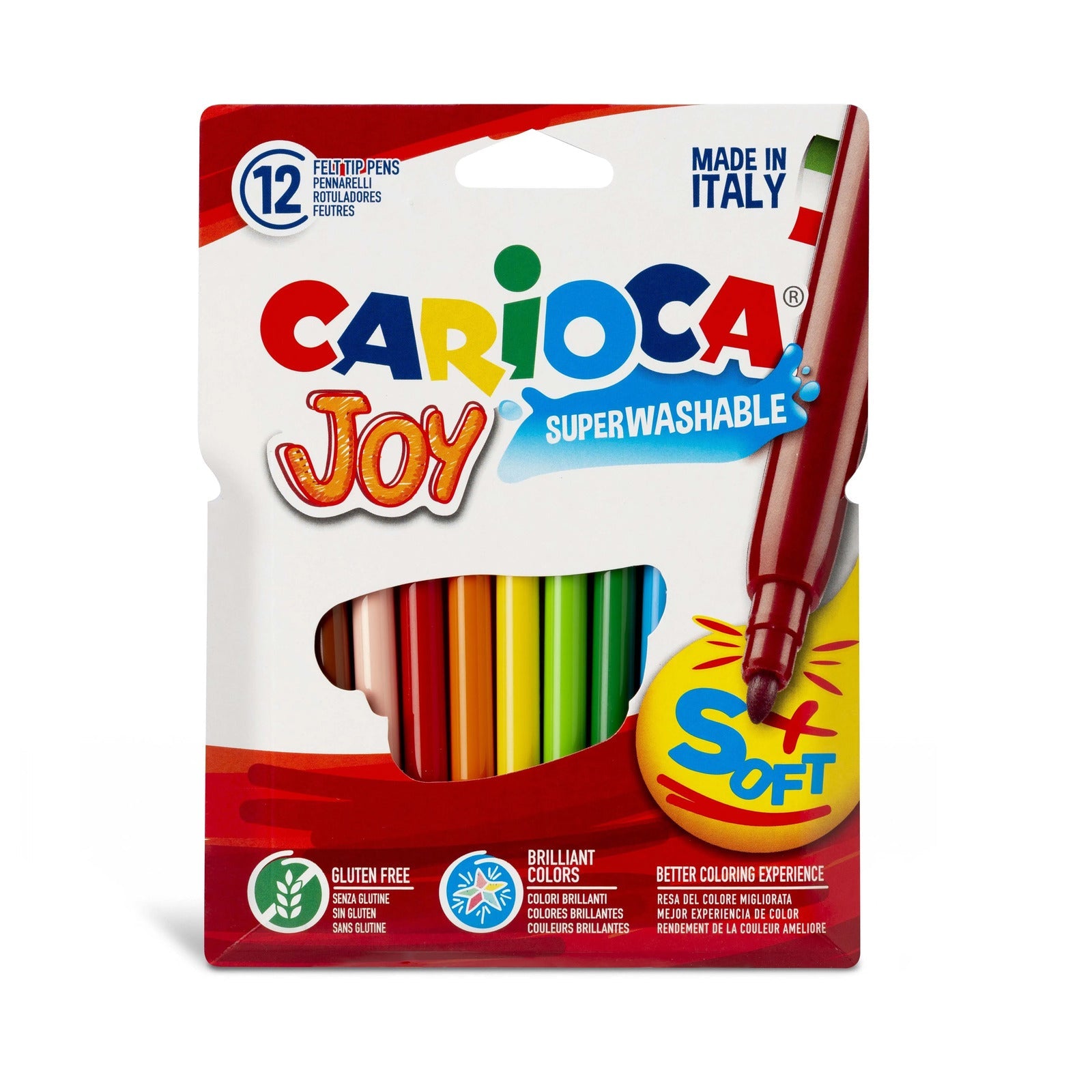 Carioca Joy Superwashable 12 Felt Tip Pens
