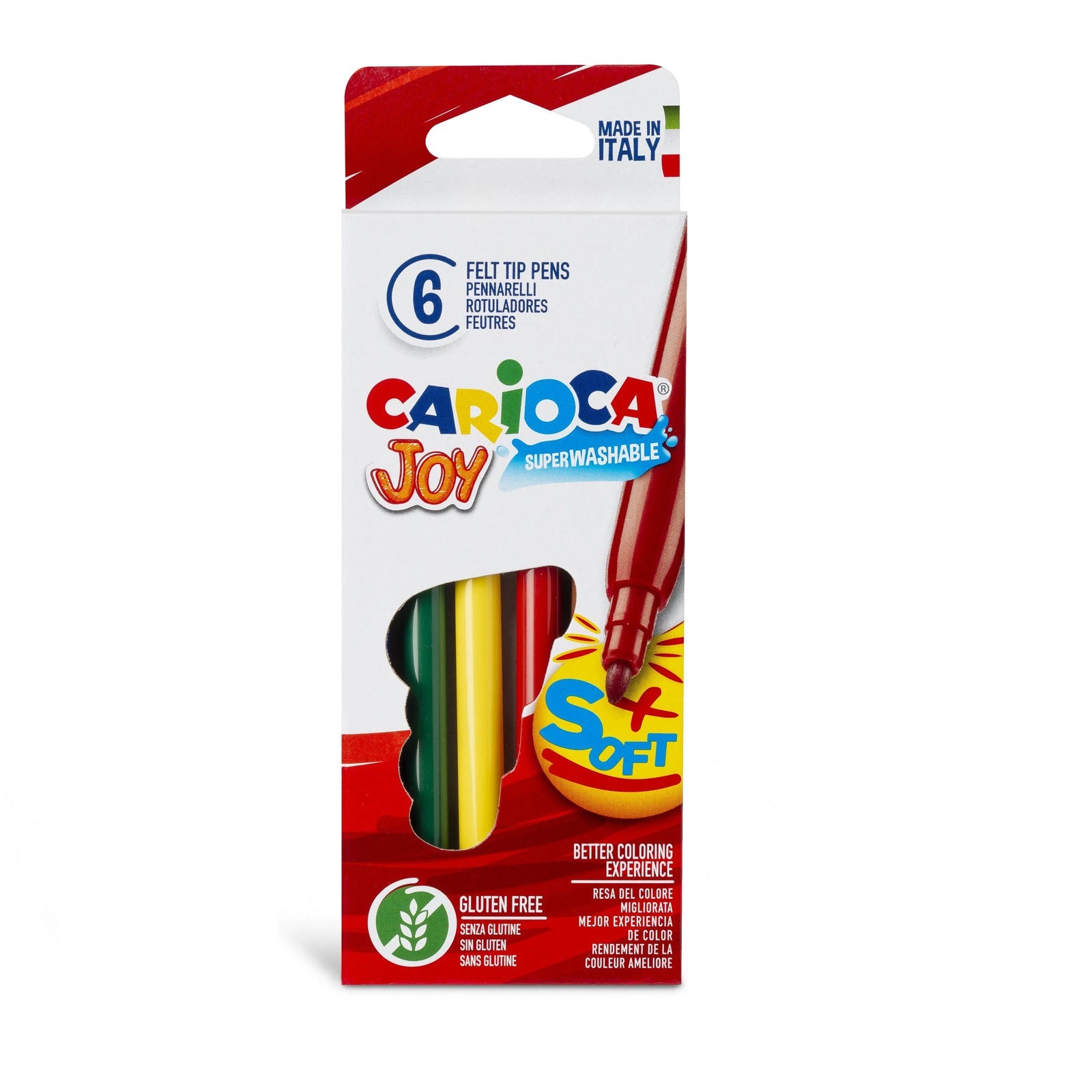 CARIOCA Joy Fine Tip 2.6Mm Pk Of 6