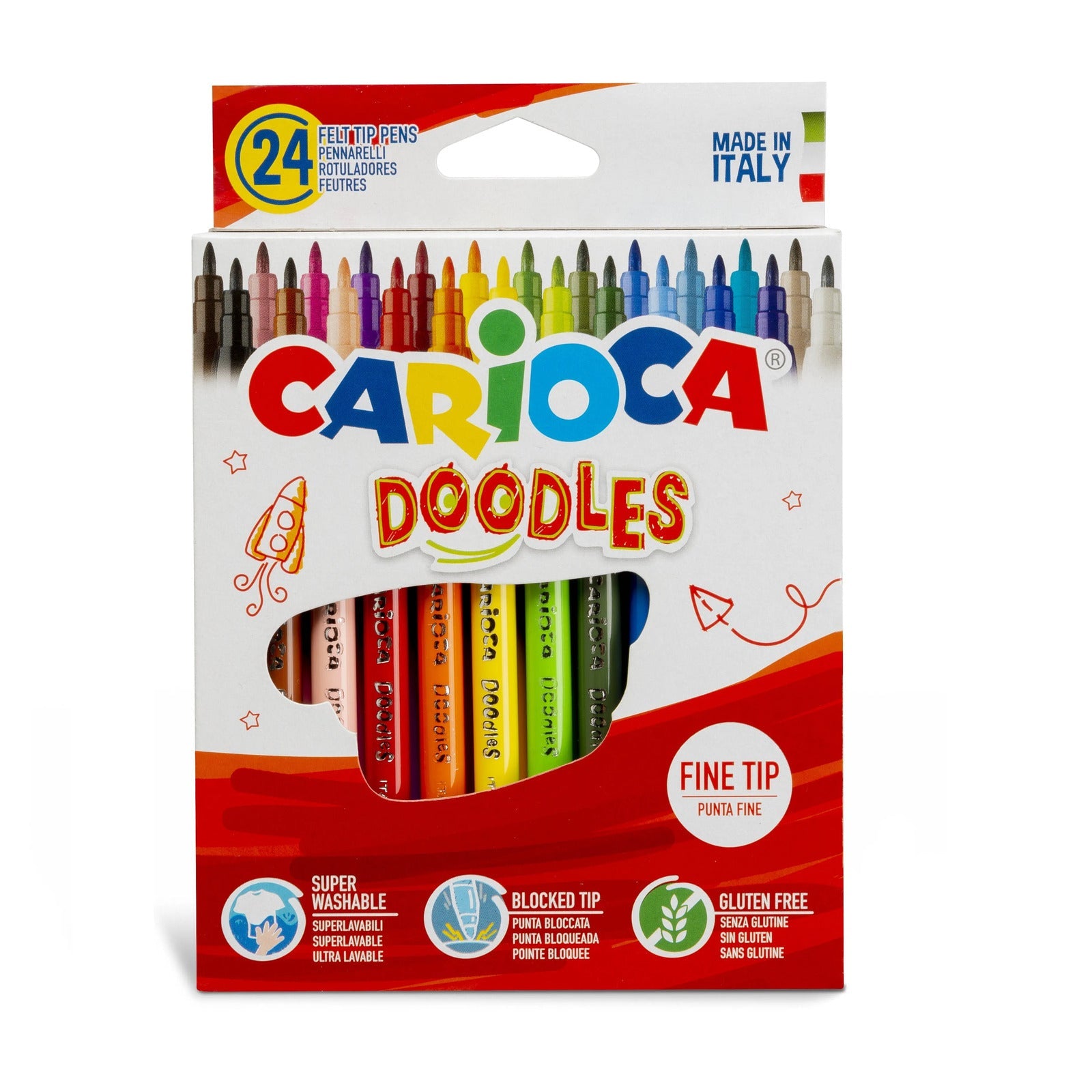 Carioca Doodles Fine Tip Set Of 24