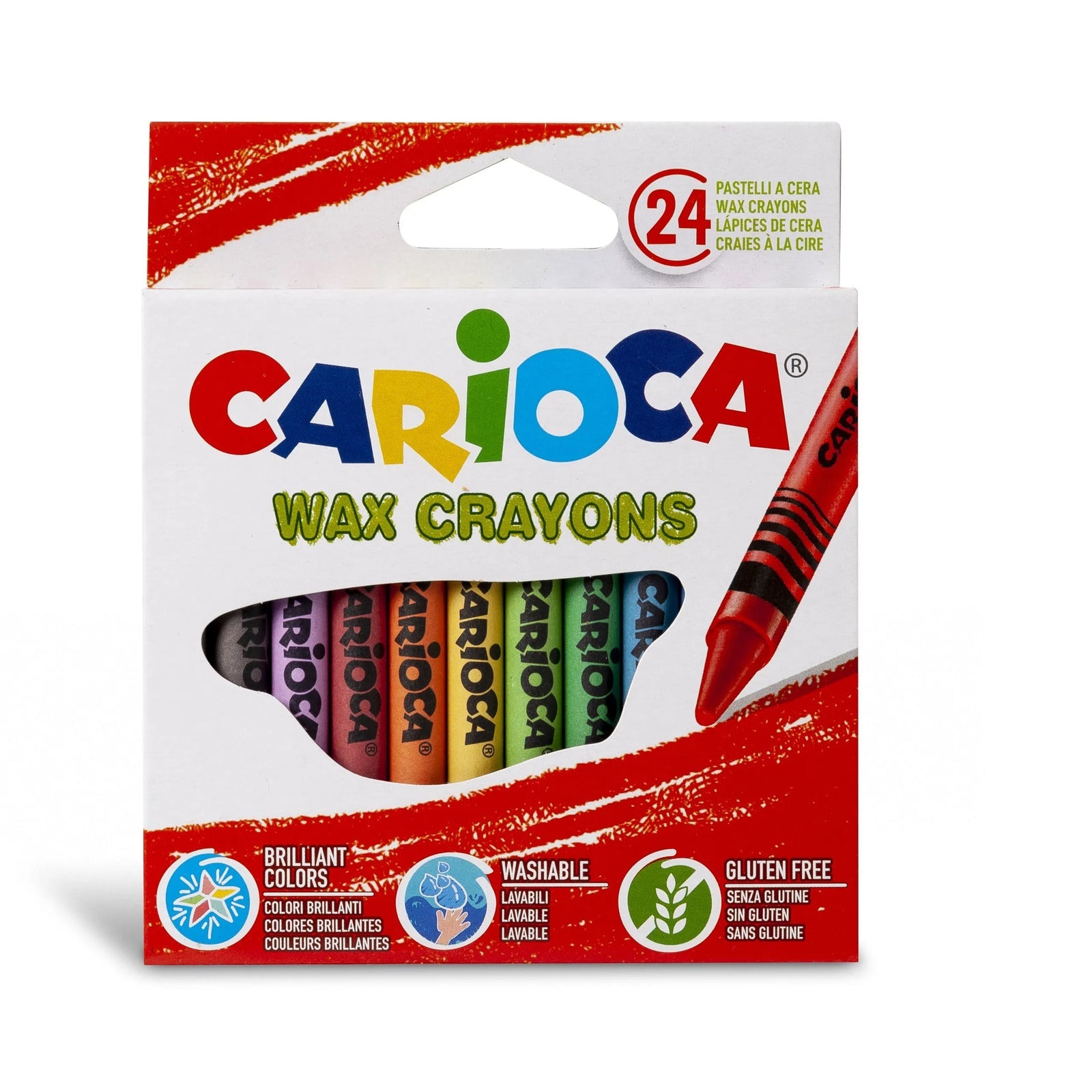 CARIOCA Wax Crayon Box Of 12Pcs