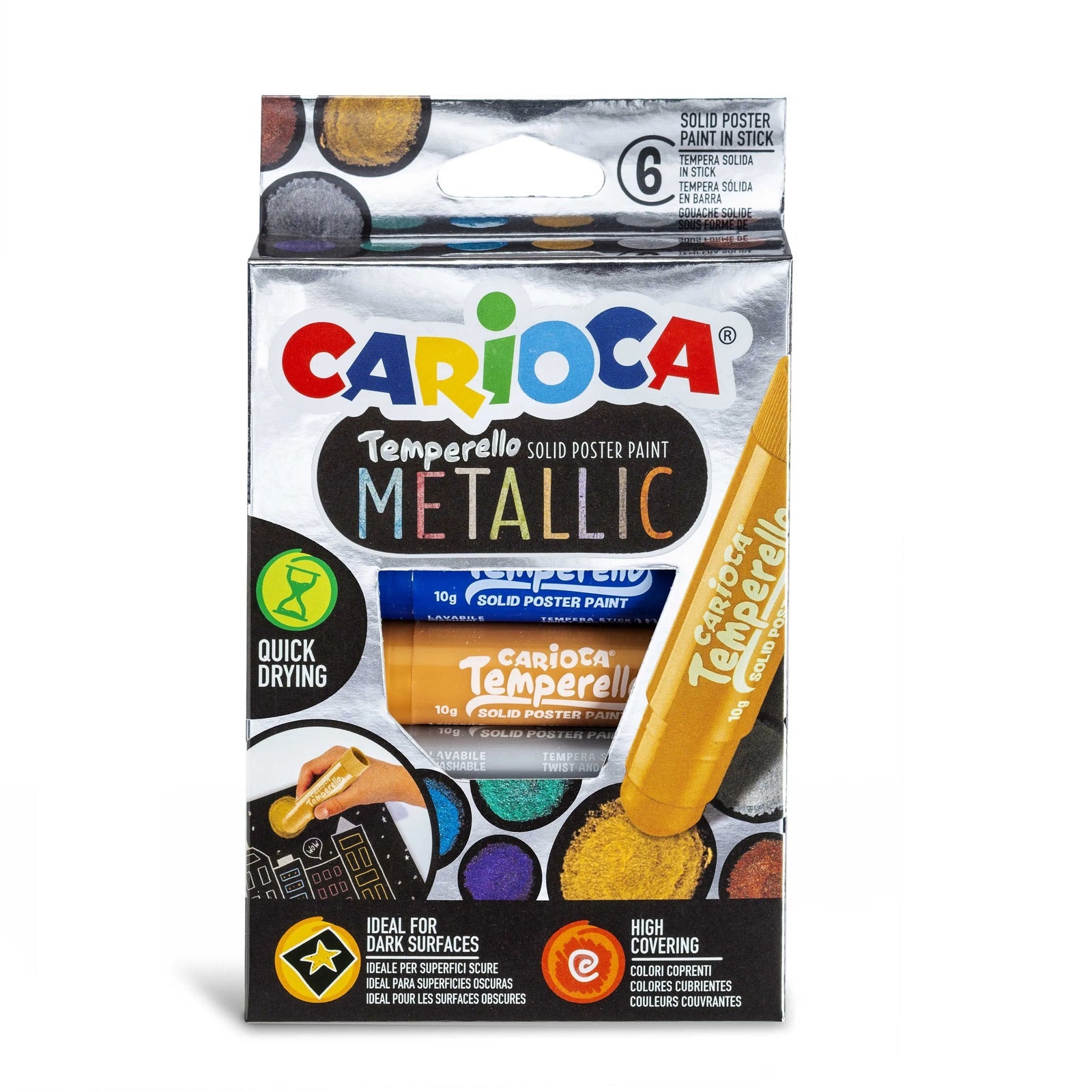 CARIOCA Temperello 6Pcs Metalic