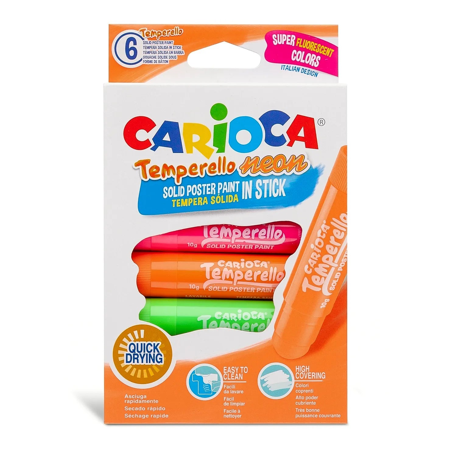 CARIOCA Temperello 6Pcs Neon