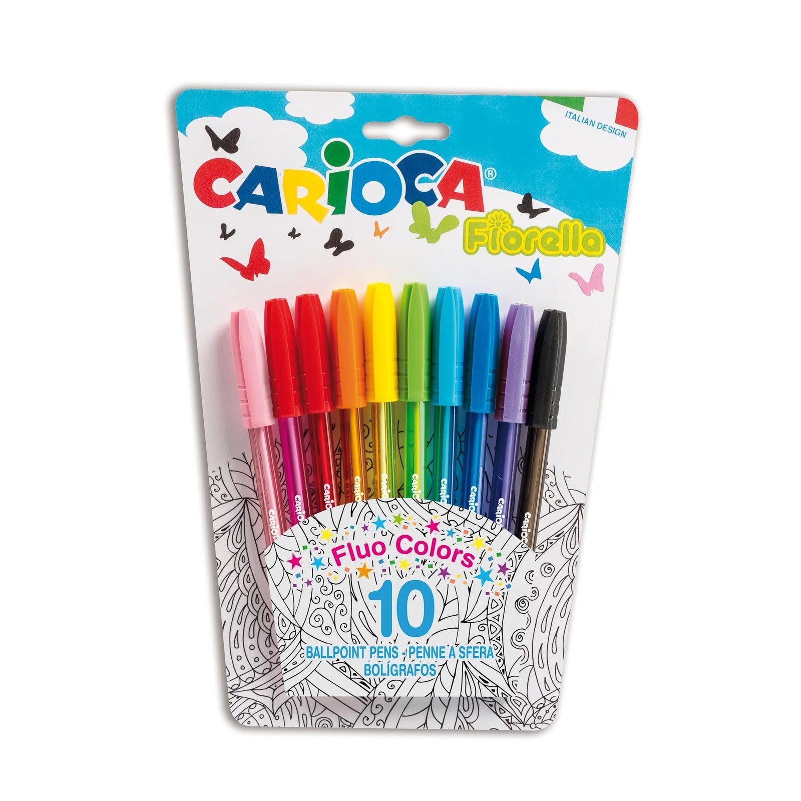 CARIOCA Fiorella Set Of 10 Fluo Colors