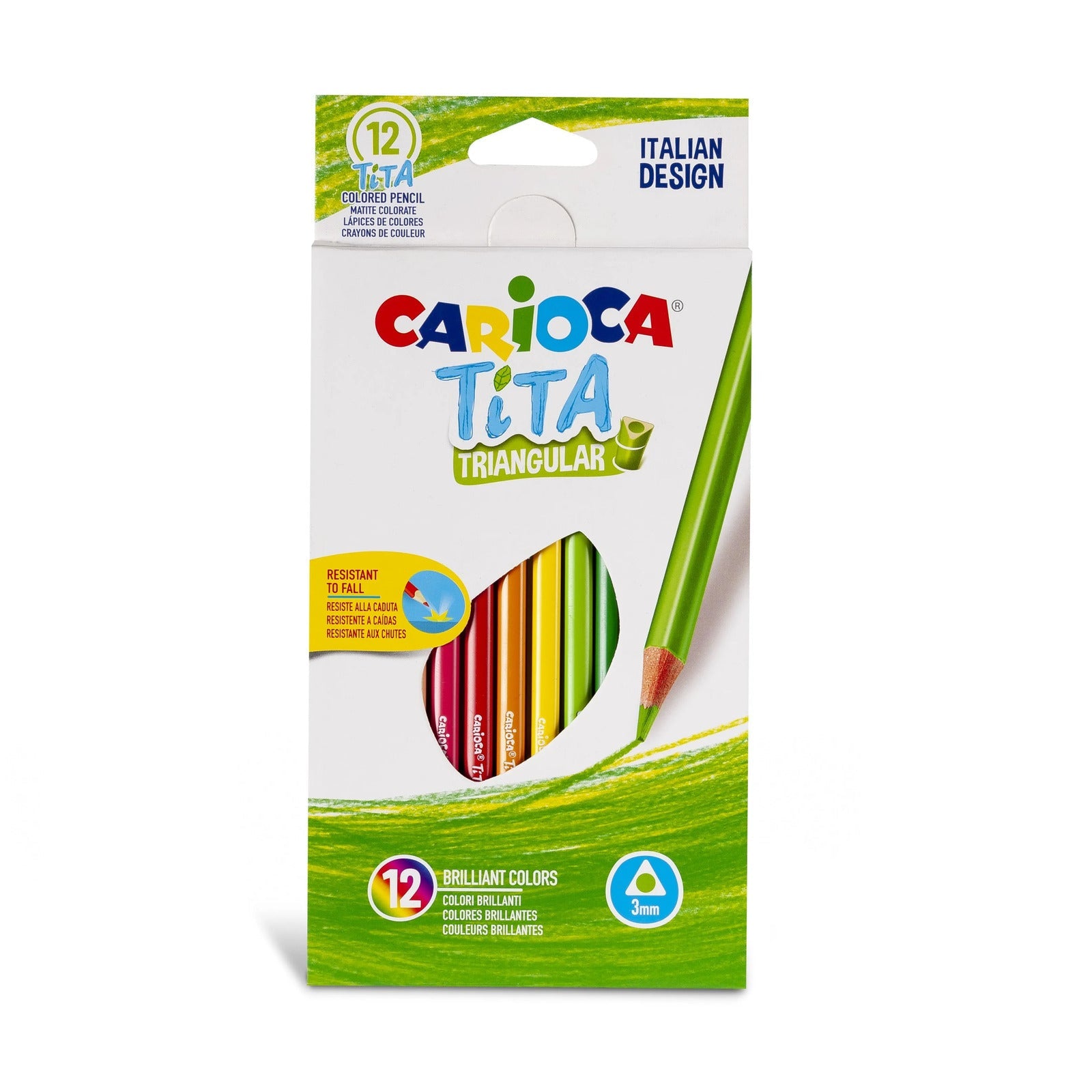 Carioca Tita Triangular12 Colored Pencil