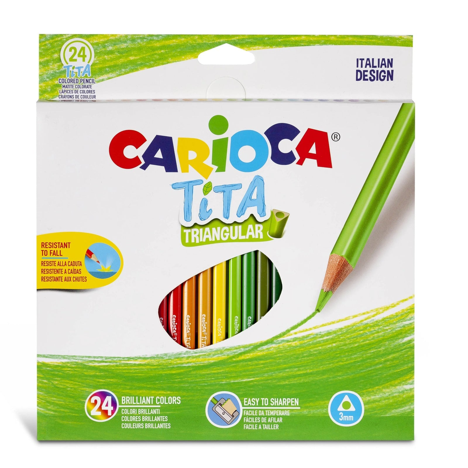 Carioca Tita Triangular Colored Pencil 24pcs