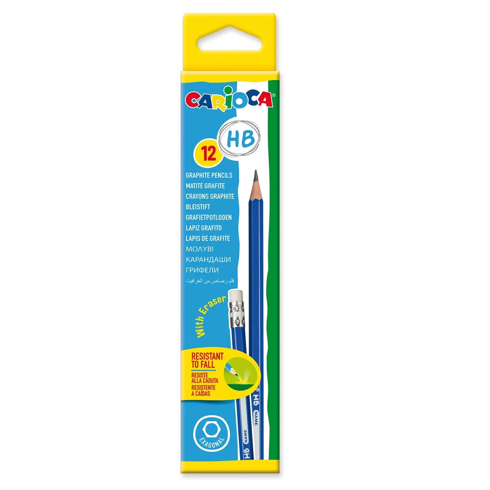Carioca HB With Eraser Box Of 12Pcs