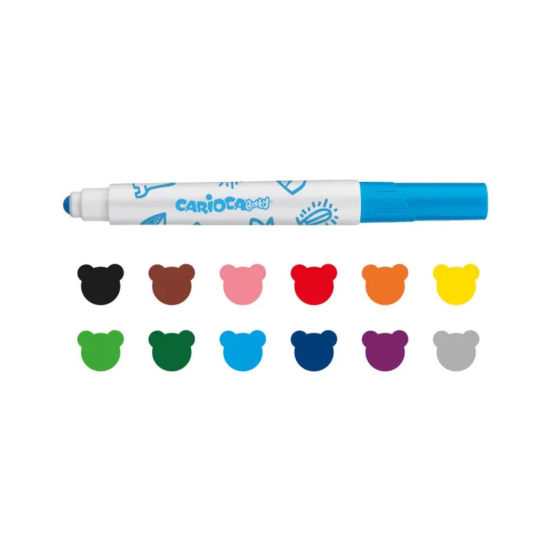 Carioca Baby Markers Set Of 12
