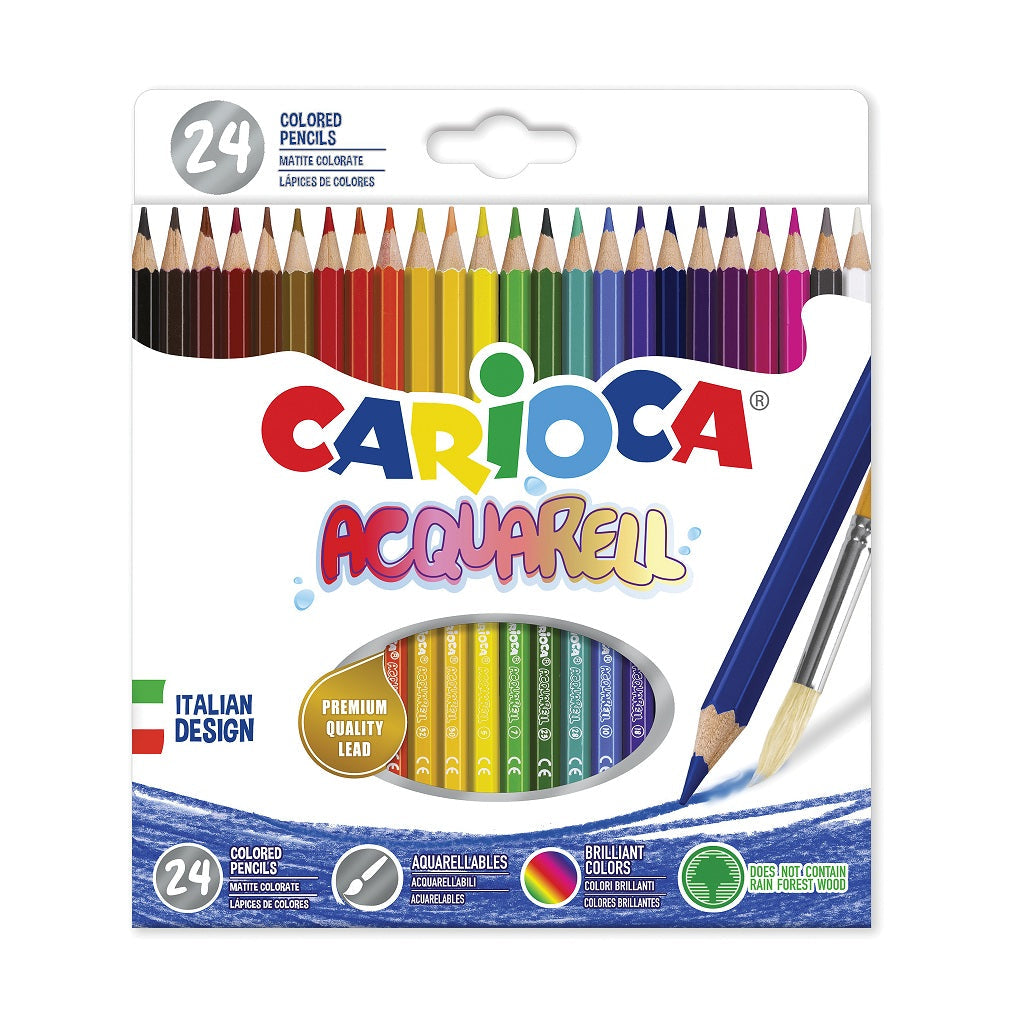 Carioca Acquarelles Set Of 24 Colored Pencils