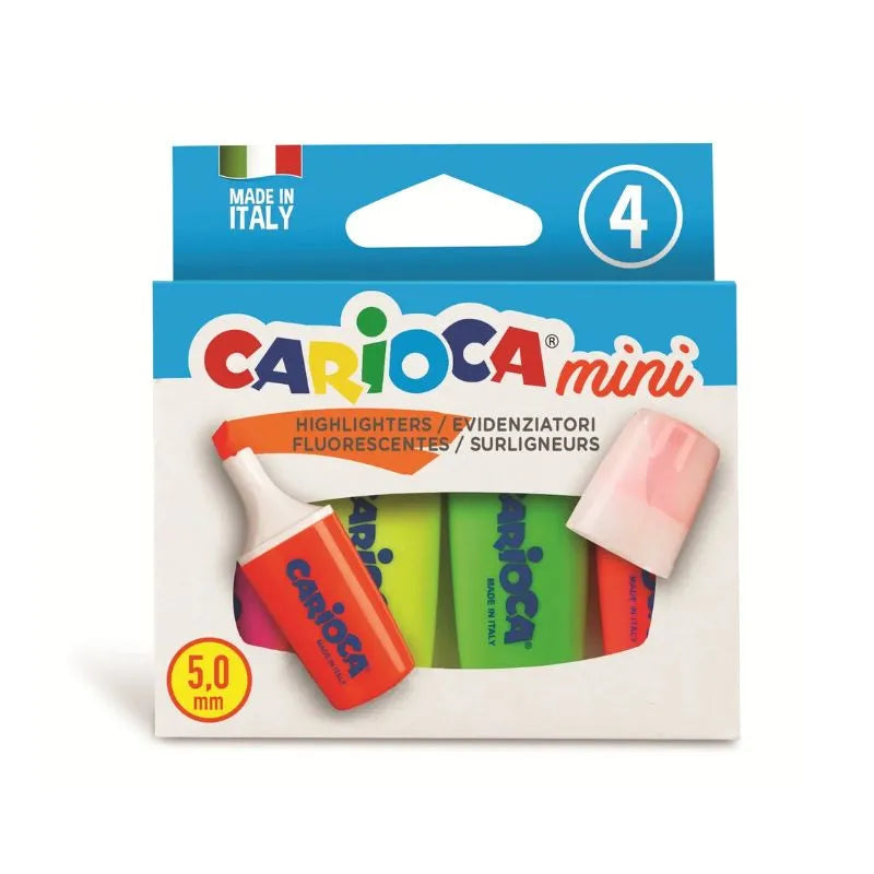 CARIOCA Mini Highlithers 5.00M Set Of 4