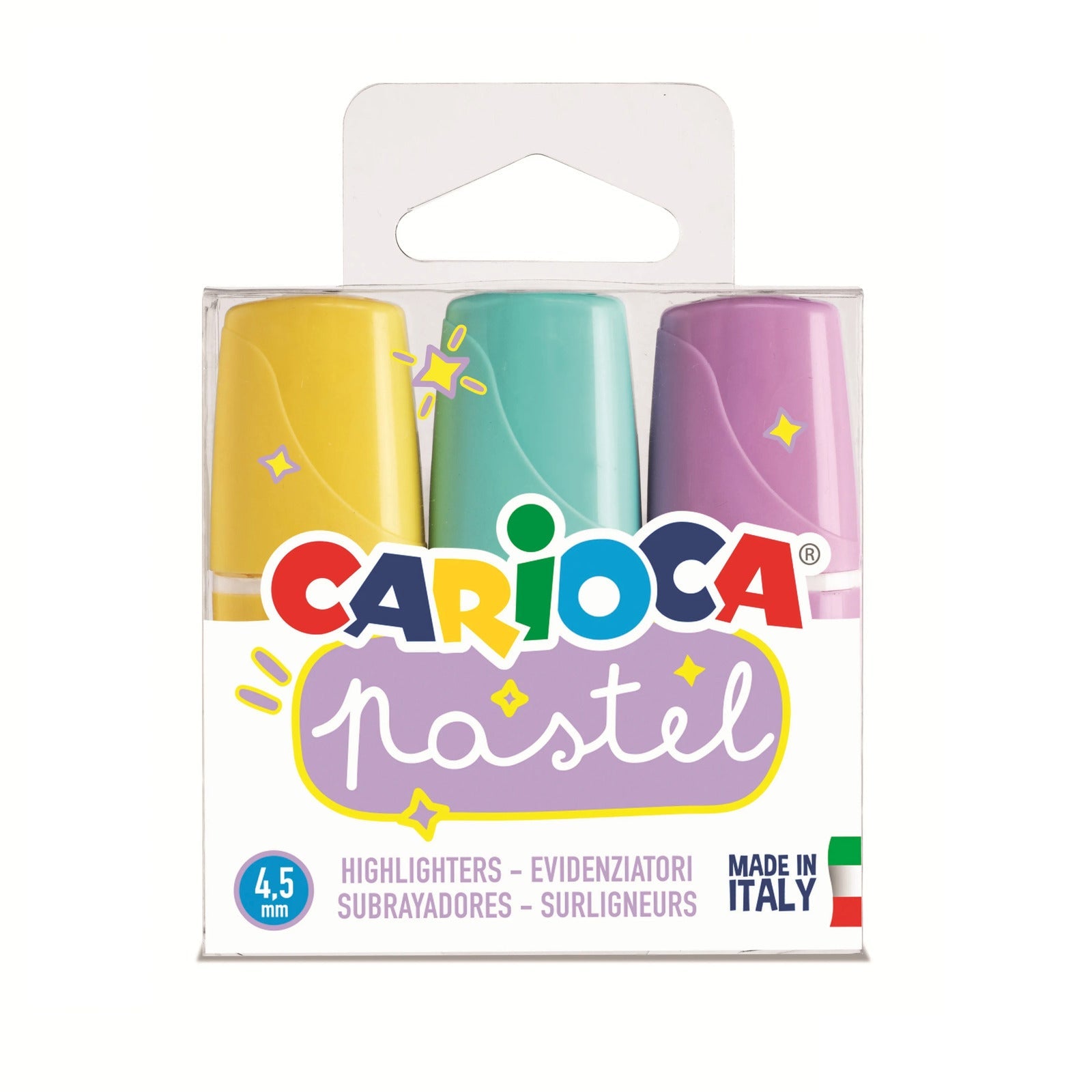 CARIOCA Pastel Highlighters Pack Of 3
