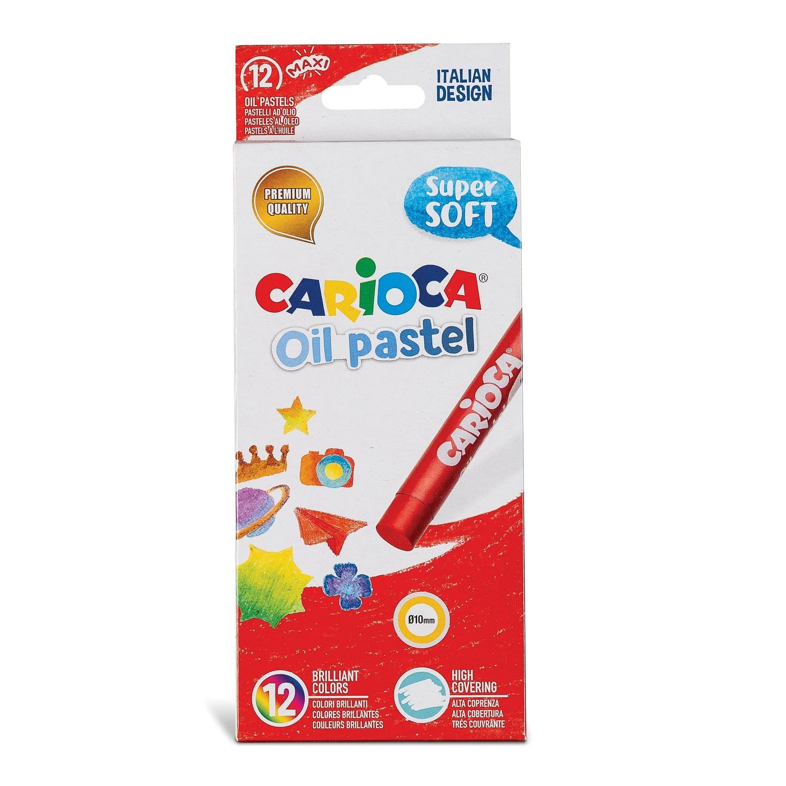 CARIOCA Oil Pastel Set Of 12 Super Soft