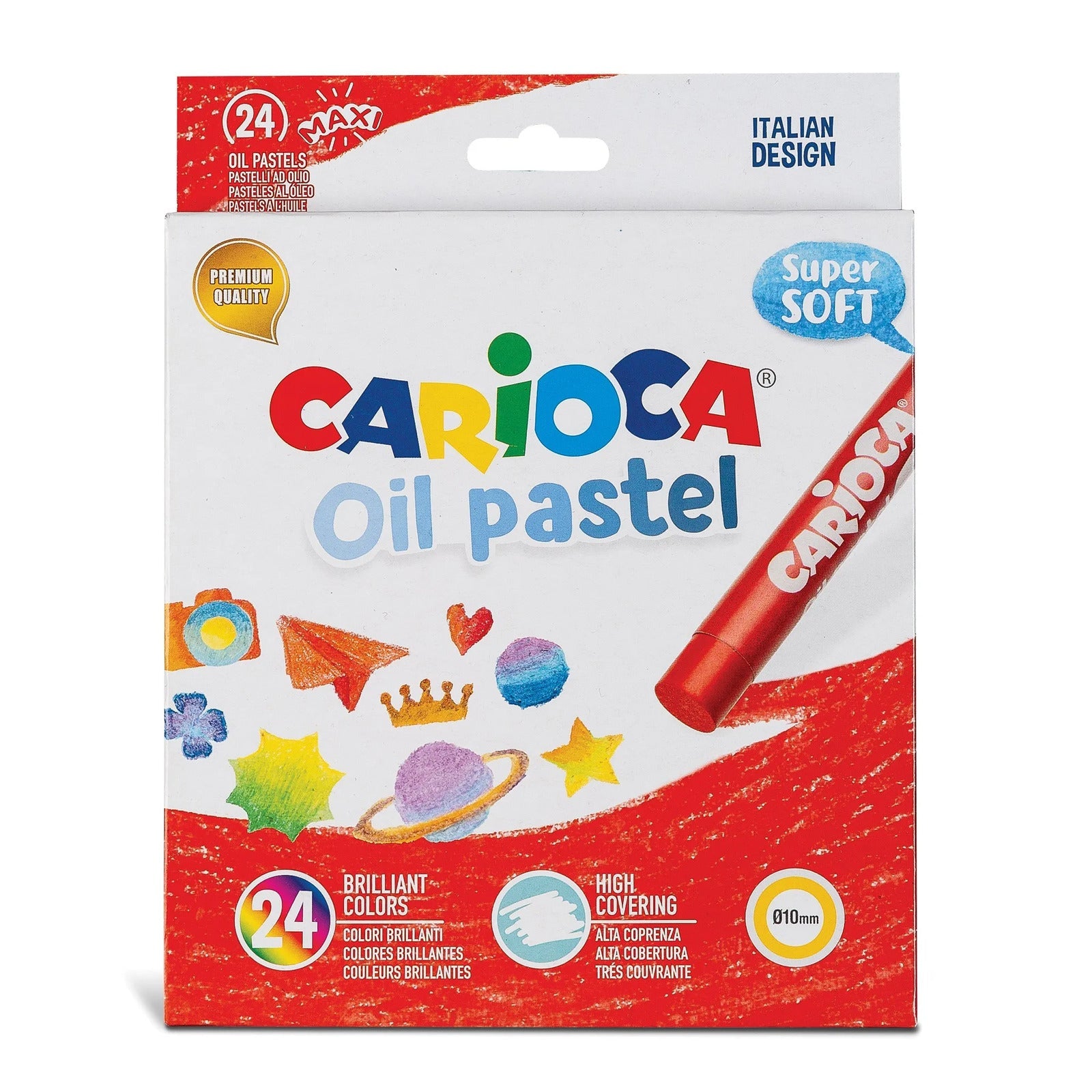 CARIOCA Oil Pastel Set Of 24 Super Soft