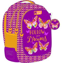 43 CM BACKPACK 3 CASES BUTTERFLY FOLLOW YOUR DREAMS