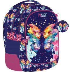 43 CM BACKPACK 3 CASES BUTTERFLY
