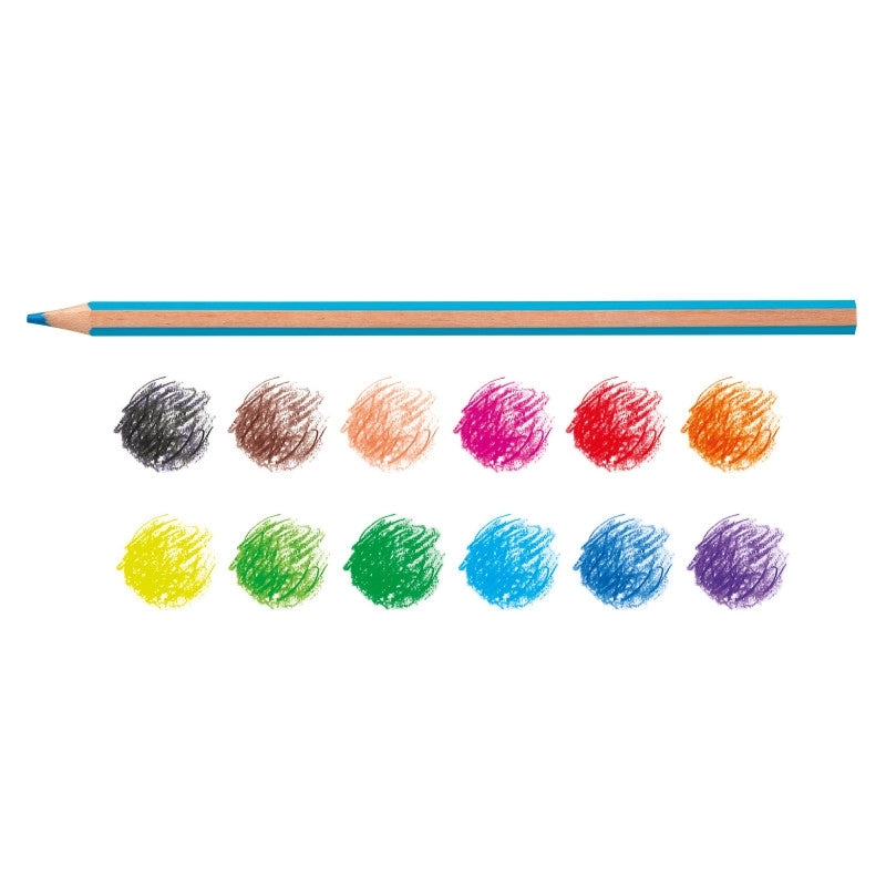 Carioca Supercolor Wood Pencils Set Of 12