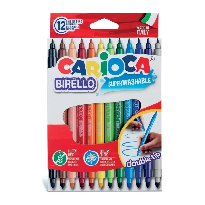 Carioca Birello Double Tip Set Of 12 Paper Wallet
