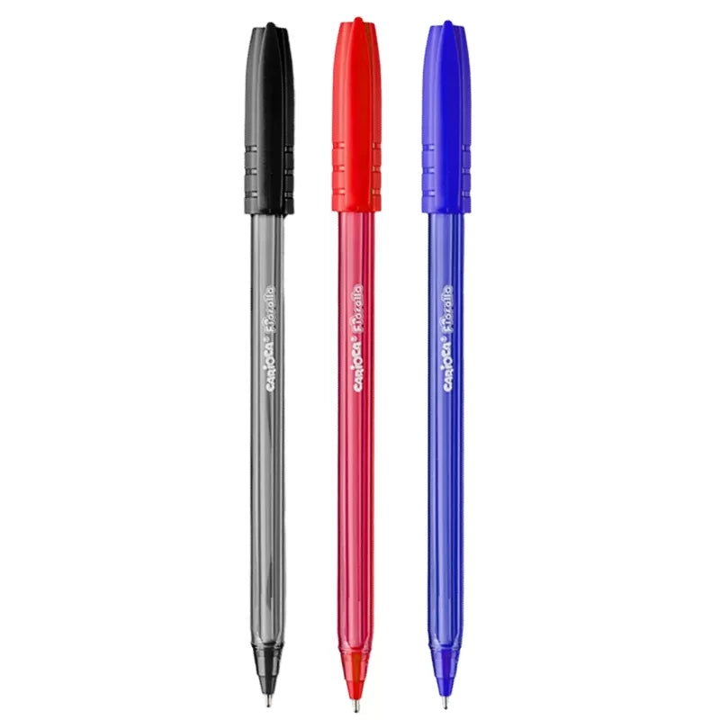 Carioca Fiorella Blue, Black and Red Pen 1.0mm