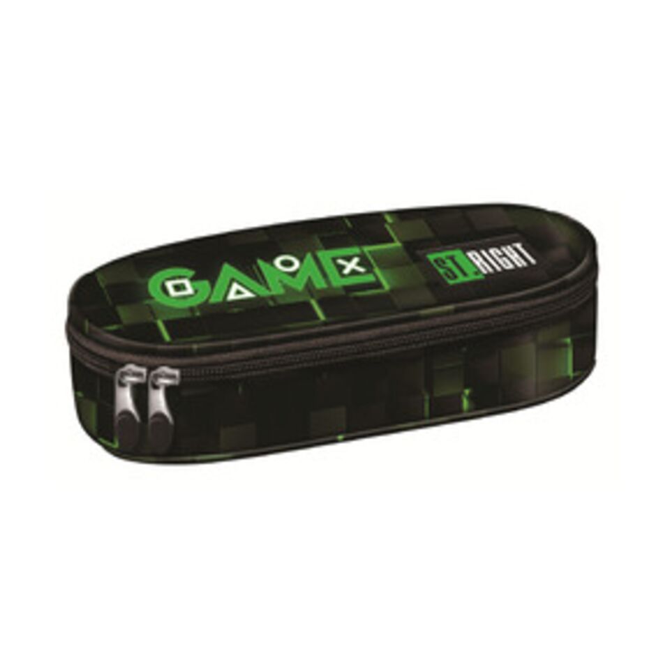 Green Game 1 compartment pencil case