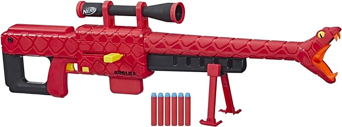 NERF Roblox Zombie Attack: Viper Strike Sniper-Inspired Blaster with Scope