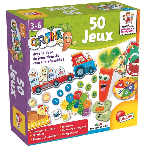Coffret 50 jeux Carotina