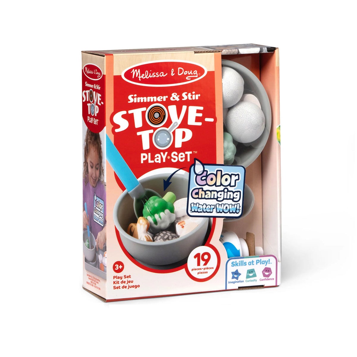 Melissa & Doug Stove-Top play set packaging on a white background