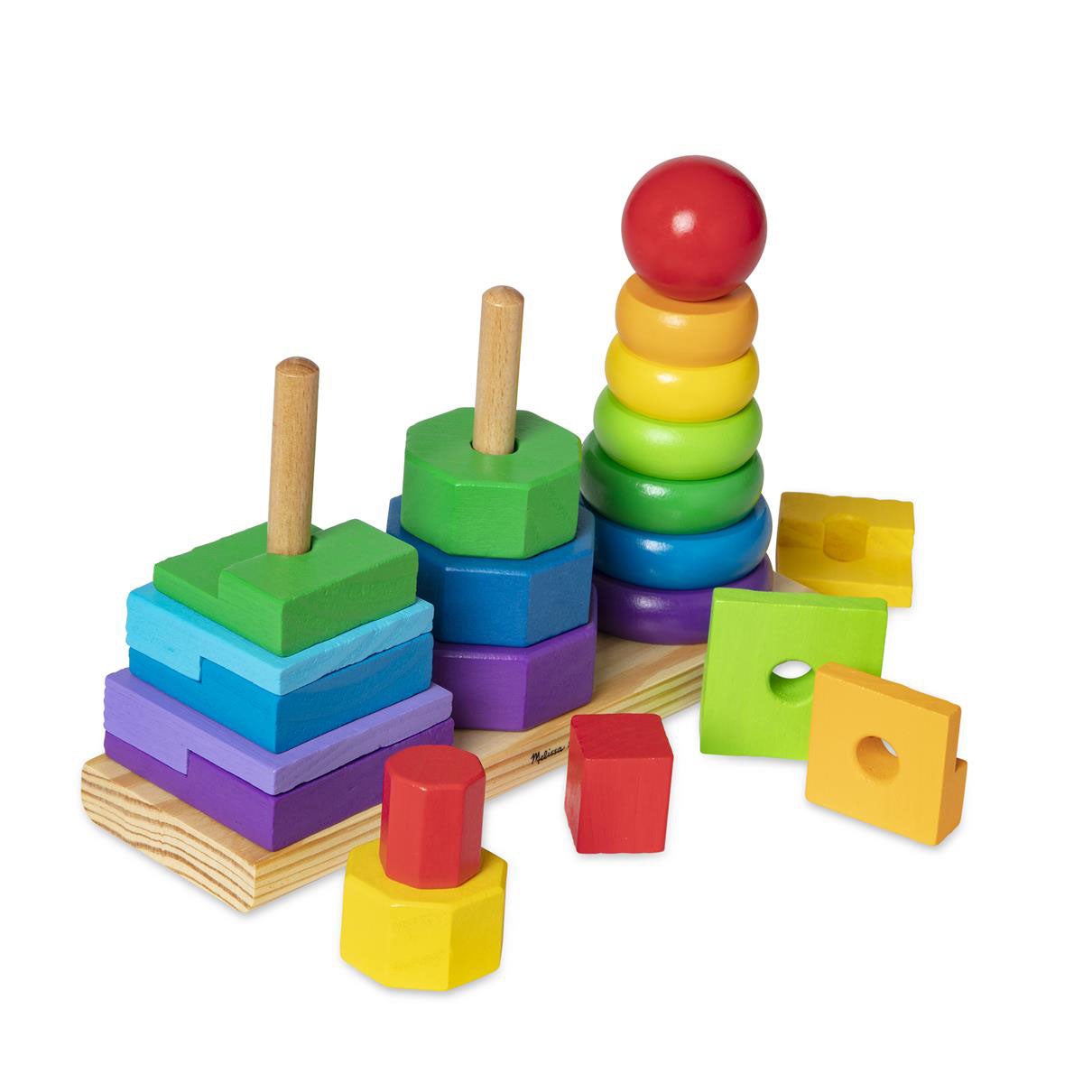 Wooden Stacker Geometric