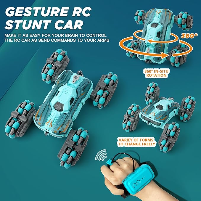 8 Wheel RC Stunt Car with Gesture Control