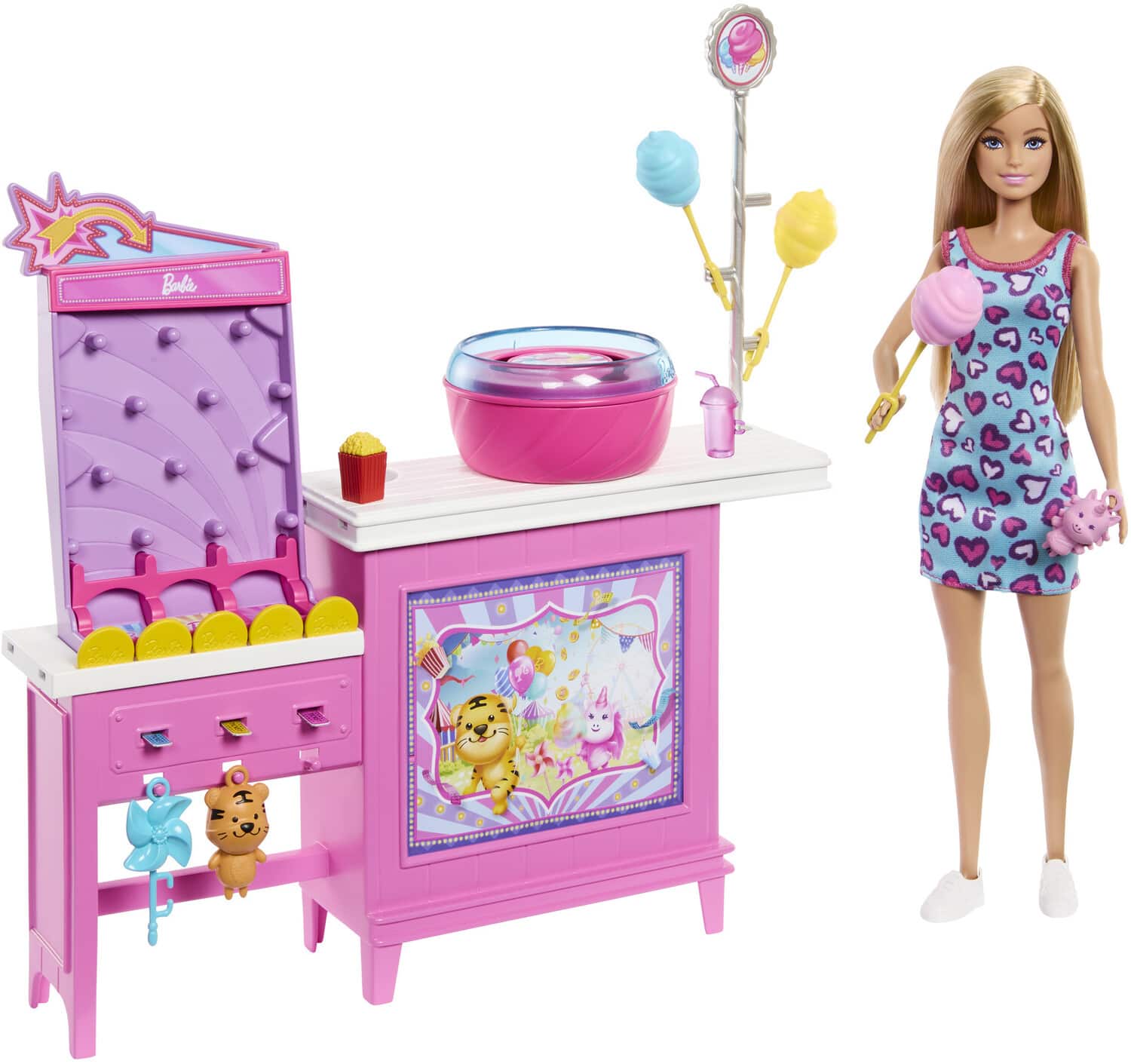 Barbie Mysteries: Beach Detectives Barbie “Malibu” Doll, Cotton Candy Game Playset