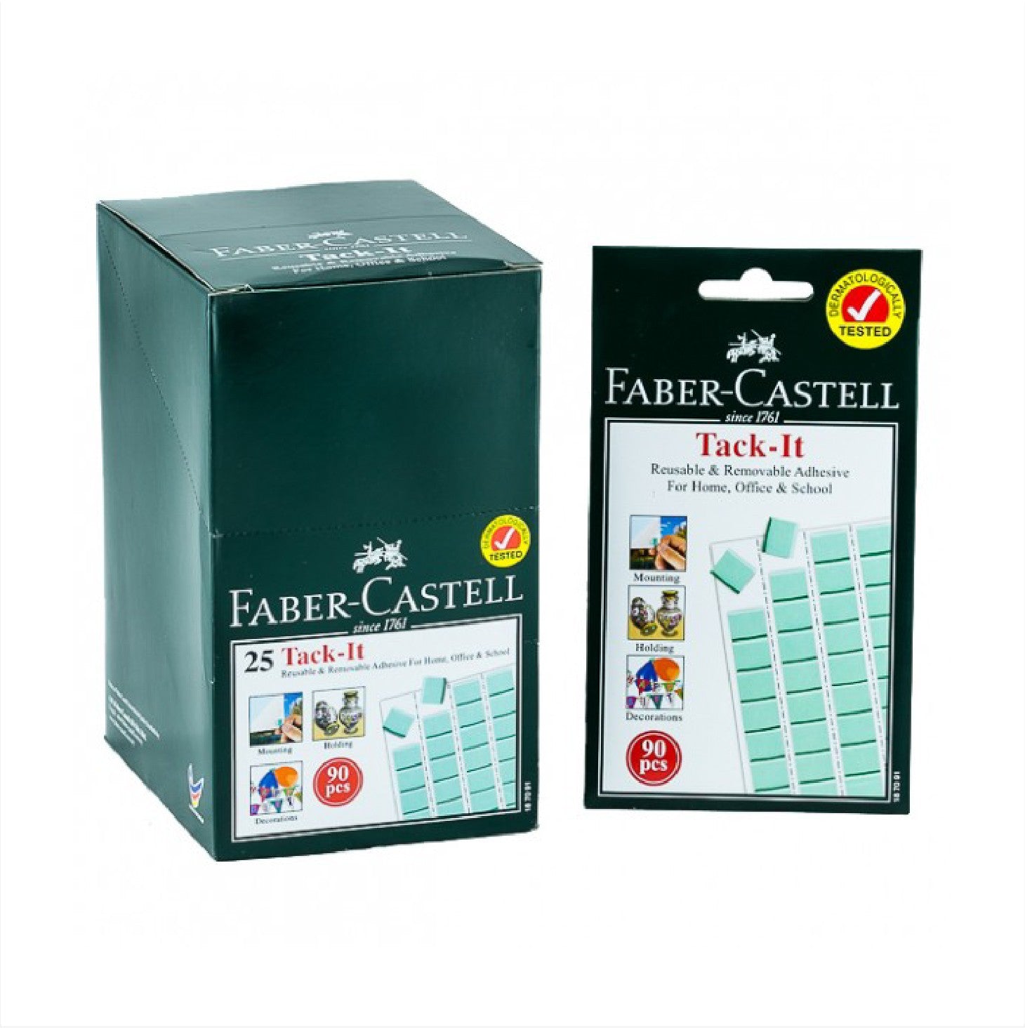 Faber-Castell Tack-It - 90 pieces Light Green