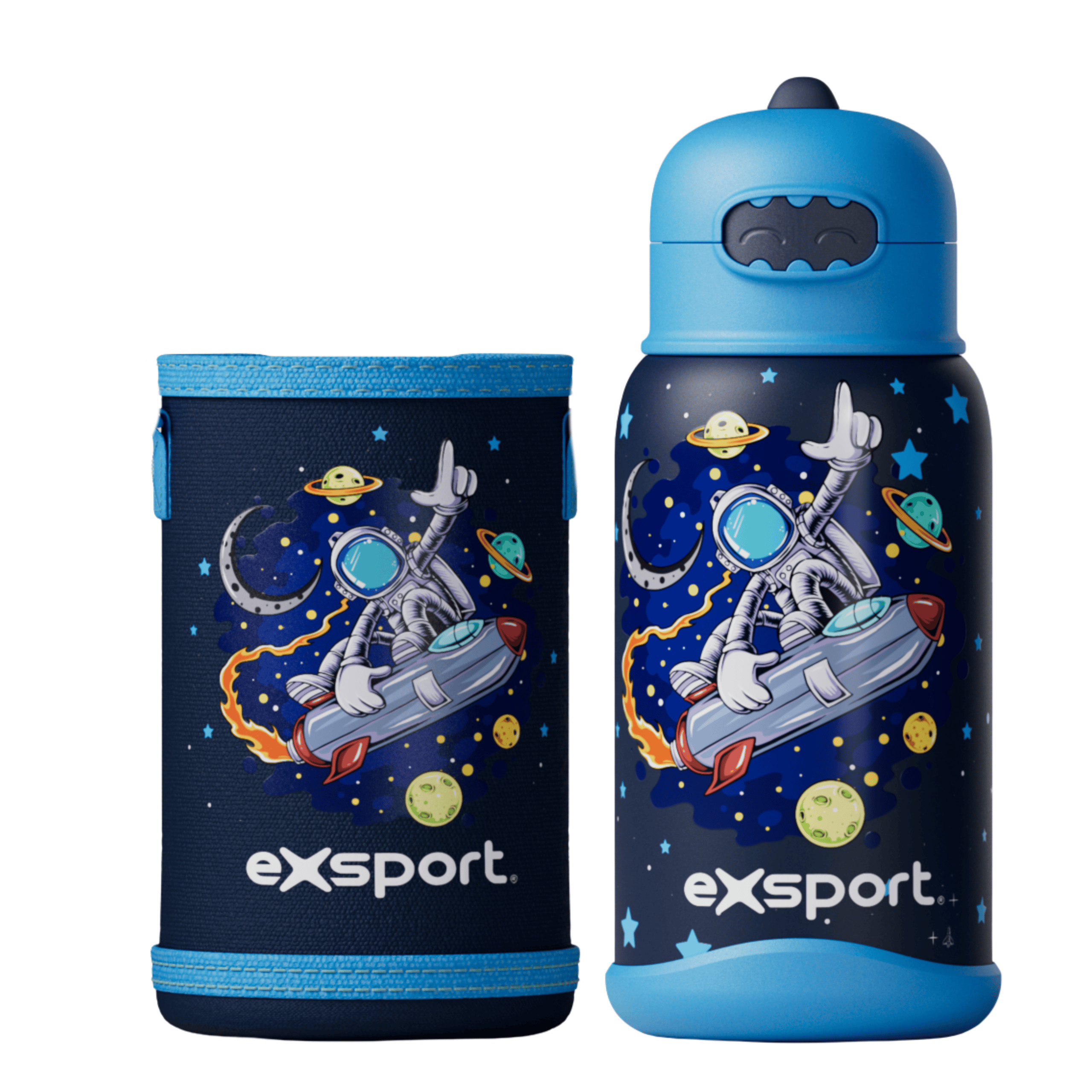 EXSPORT Kids Water Bottle 550ml With Case Spaceman / 2627346