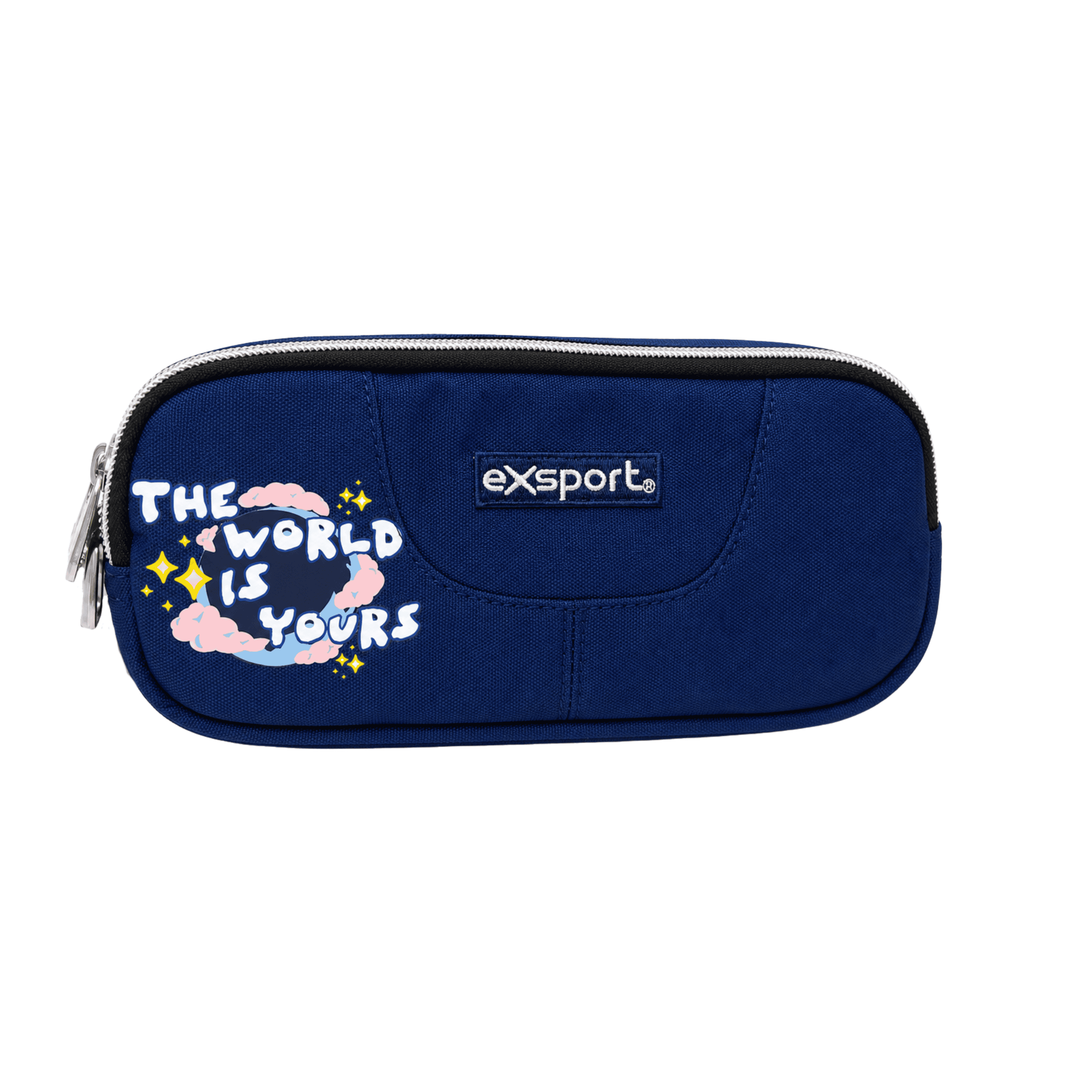 EXSPORT Pencil Case Slogan 2 Comp. The World / 2627103