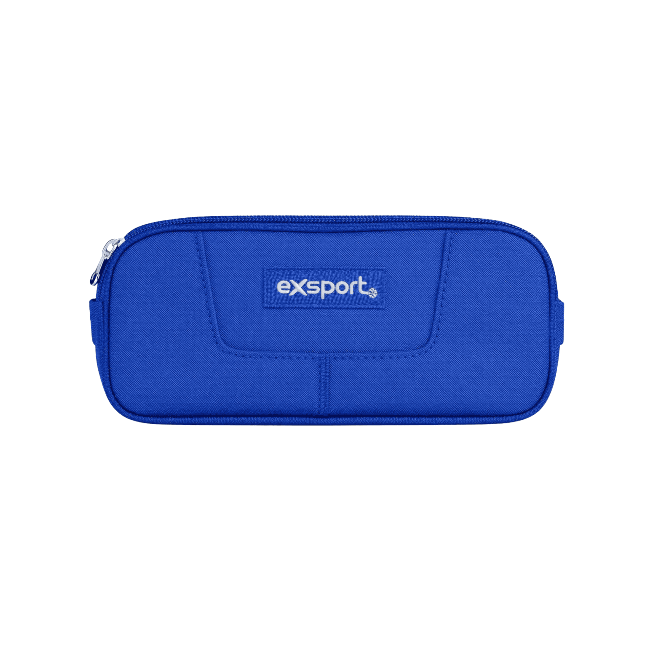 EXSPORT Pencil Case Plain 2 Comp. Blue / 2627516