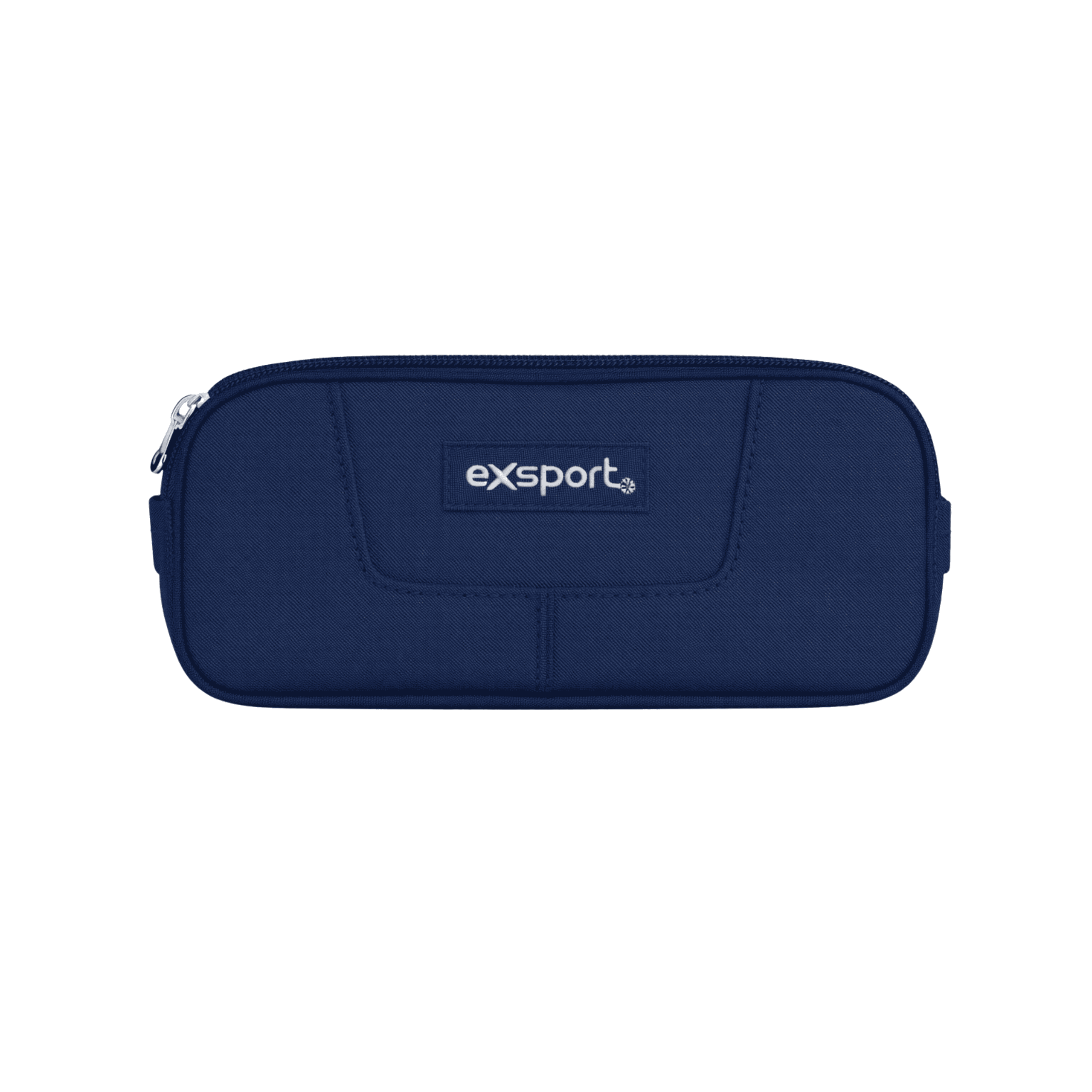 EXSPORT Pencil Case Plain 2 Comp. Navy / 2627516