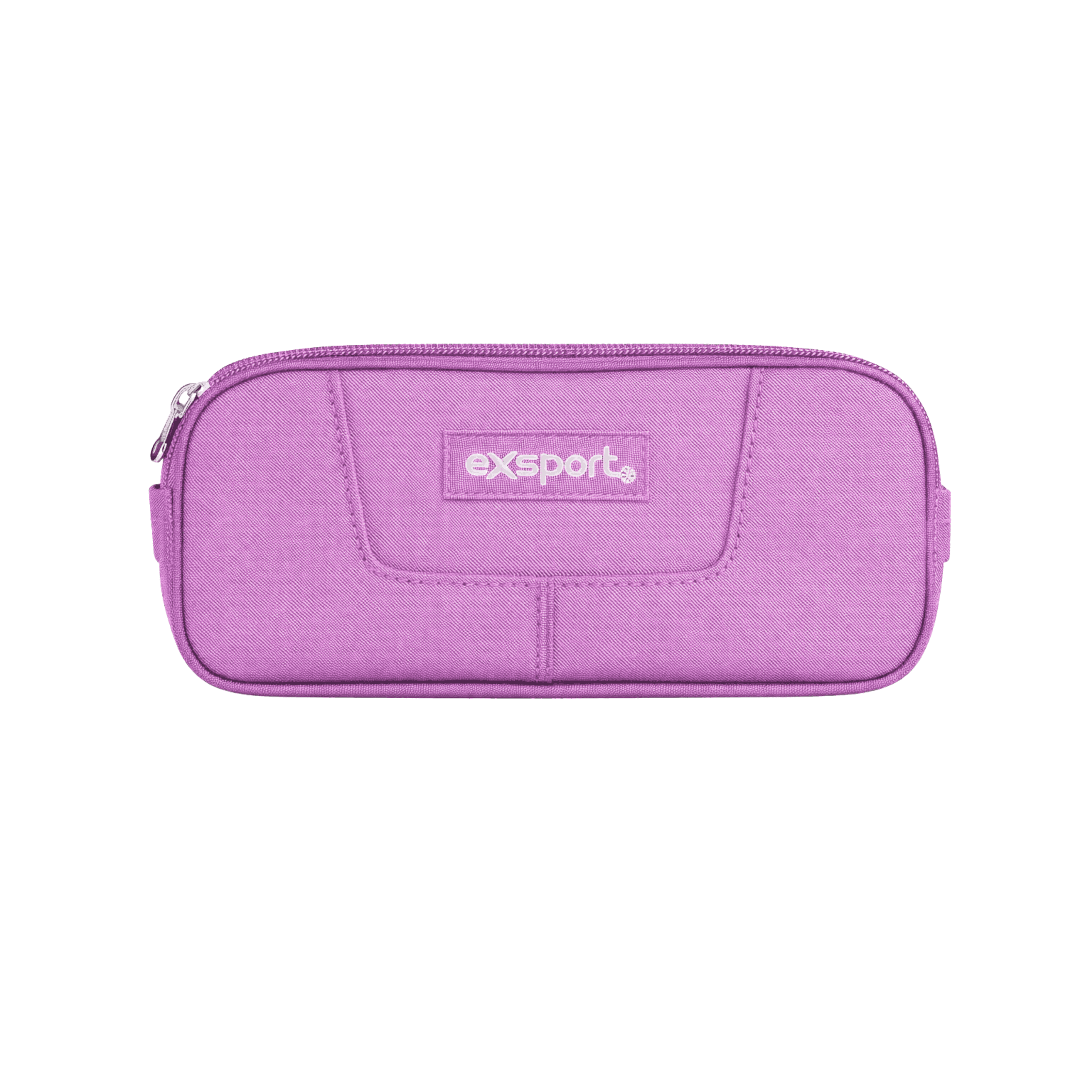 EXSPORT Pencil Case Plain 2 Comp. Purple / 2627516