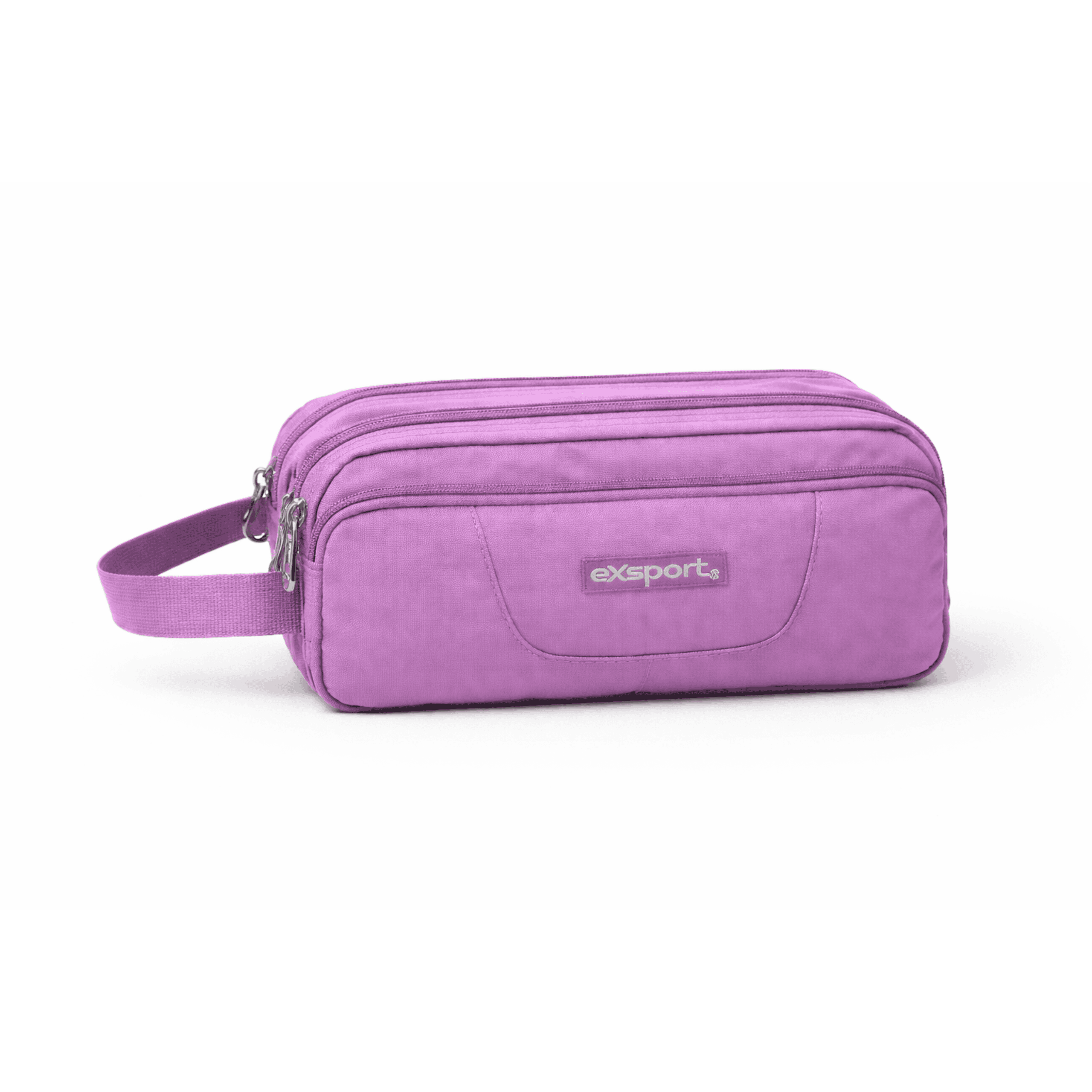 EXSPORT Pencil Case Plain 3 Comp. Purple / 2627517
