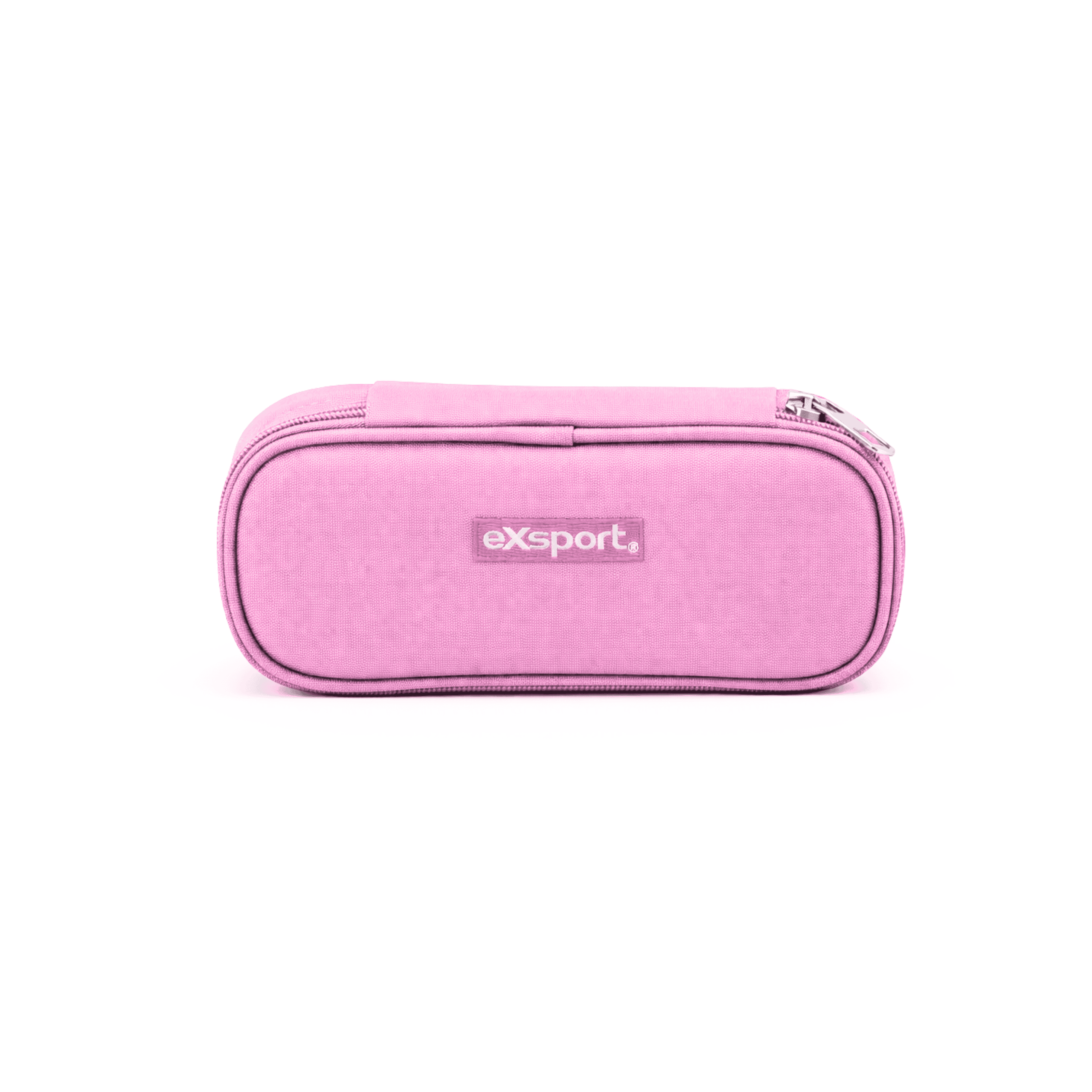 EXSPORT Pencil Case Round Plain Hard Shell Pink / 2627518